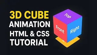 How to Create 3D Cube Animation Using HTML & CSS | Beginners Friendly