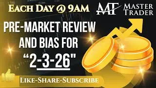 Mini-Crash Thursday! Pre-Market, We Form a Bias Each Morning. Join us for TUESDAY's Bias!