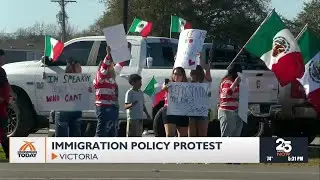 Victoria residents protest Immigration policies