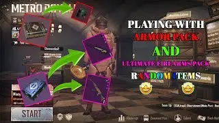 Playing With Armor Pack And Premium Firearms Pack Random Items 🤩💥 | PUBG METRO ROYALE
