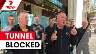 Firefighters threaten Metro Tunnel opening over safety fears | 7NEWS