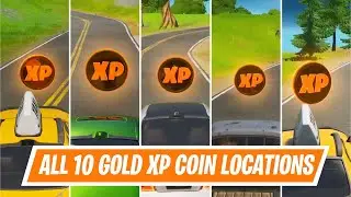 All 10 Gold Legendary XP Coin Locations in Fortnite - All Secret Gold XP Coins Chapter 2 Season 3