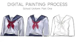 Digital Painting Process | School Uniform Part One