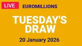 The National Lottery Euromillions Draw Live results from Tuesday 20 January 2026 | Euro Millions