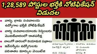 Grama sachivalaya notification schedule released|ap grama sachivalaya jobs notification 2019|appsc g