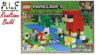 Lego Minecraft 21153 The Wool Farm realtime Build