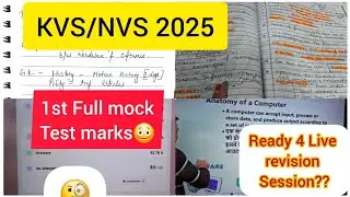 🧐 1ST FULL MOCK TEST MARKS😳📝|| TARGET KVS/NVS 2025🎯💯