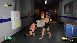 WWE 2K17 Jason Jordan VS The Miz Backstage Brawl