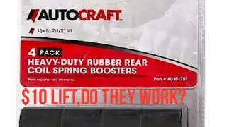 Rubber spring boosters Review and installing.