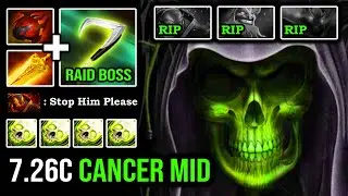 NECROPHOS MID IS BACK 100% Raid Boss Imba AOE Magical Burst with Radiance & Non Stop Reaper DotA 2