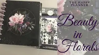 The Happy Planner: Beauty in Florals Vertical layout PLUS sticker book