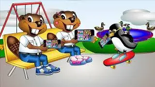 Busy Beavers Available on the App Store Jukebox for Kids iPhone iPad iPod