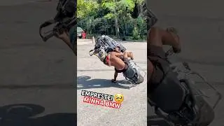 EMPRESTEI MINHA BMW 😭 #grau #motos #244