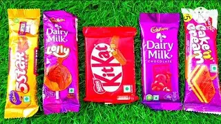 Satishfying video ASMR Unboxing GIANTS /Sweet Colourful chocolate and Rainbow lollipops With candy 🍬
