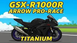 Suzuki GSX-R1000R 🔥 Arrow Pro Race Titanium | Insane Power, Sound & Smoke!