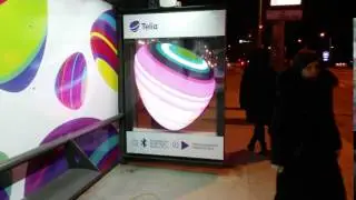Telia musical bus stops in Vilnius