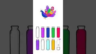 Paint Sort | Water Sort Puzzle Game | Colorful Bottles | #paintsort #watersort #puzzle #shorts