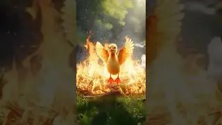 The duck did not like the phoenix birds 😭 #ai #save #egg #duck