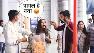 golgappa prank funny reactions 🤣 |Somesh Brijwasi |