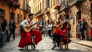 💥 Crimson Guitar Flamenco | The Voice of Fire, Strings, and Soul 🔥🎶