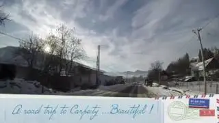 Road trip to Karpaty! Ukraine ! Beautiful mountains in snow