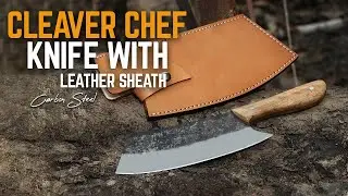 Handmade knives | Carbon Steel Cleaver chef knife | Best Outdoor knives