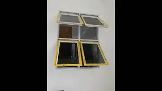 awning window w/sliding screen installation