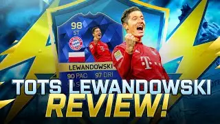FIFA 16 TOTS 98 LEWANDOWSKI REVIEW - BLUE LEWA PLAYER REVIEW + IN GAME STATS / FIFA 16 ULTIMATE TEAM