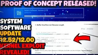 *ОБНОВЛЕНИЕ* НОВЫЙ PS4/PS5 (РАСКРЫТ ЭКСПЛОЙТ ЯДРА 12.52/12.00 + ВЫПУЩЕН PoC И МНОГОЕ ДРУГОЕ! ✅
