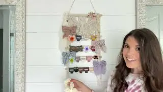 Amazon Hair Accessories Organization Find - Macrame Claw Clip Organizer #shortvideo #shortsfeed