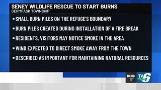 Seney National Wildlife Refuge to burn small piles in Germfask Wednesday