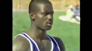 Ben Johnson ,  Chidi Imoh , Frank Emmelmann - mens 100m 1985 World Cup Athletics Canberra