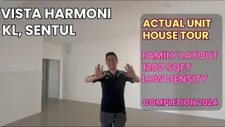 【ACTUAL UNIT TOUR】Vista Harmoni @ KL Sentul | FREEHOLD Low Density ~1200sqft~ Family Layout