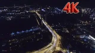 Night flight over Vladivostok 2015 (4K) / Ночной полёт над Владивостоком 2015 (4K)