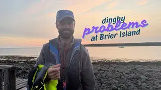 Dinghy problems at Brier Island