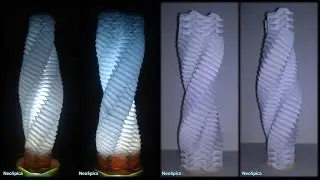 Spiral Helix Double Diamond Design Diy Paper Folding Lamp