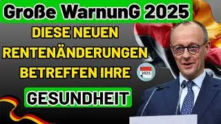 EILMELDUNG! Neue Rentenregeln 2025 &ndash; 7 &Auml;nderungen betreffen Millionen Rentner in Deutschland