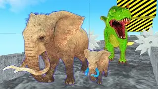 Elephant run away Titan T-rex  Temple run