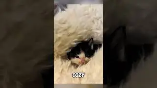 Мужчина усыновил котенка по дороге домой с работы#кот #котенок