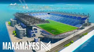 Creating the LARGEST STADIUM in Fortnite Creative! (Croke Park and Super Bowl stadium build)