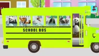 Wheels on the bus Kung fu Panda for children