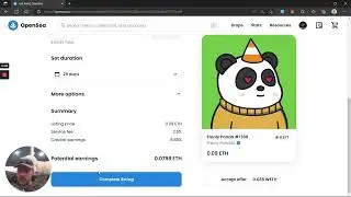 Open Sea- Listing an asset after Collection Offer was ACCEPTED!