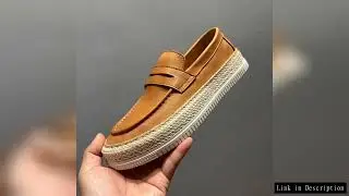 Men's Genuine Leather Breathable Driving Shoes | Soft Cowhide Slip-On Loafers | Vintage Casual Fishe