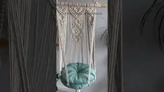 Tutorial on my YouTube channel😻 DIY macrame cat hammock #macrame #cathammock #diymacrame