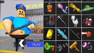 All Items Unlocked - Barrys Prison Run Roblox Full Game