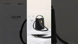 Your Newest Luxury Obsession - Celine Louise Smooth Calfskin Bucket Bag #review #bagsonline