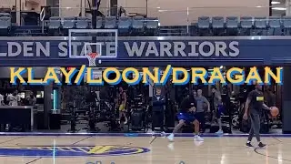 📺 Klay does squats, Looney rehab + Dragan Bender 💦 workout at Warriors practice, day before Lakers