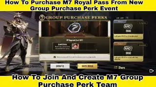 GROUP PURCHASE PERKS NEW EVENT IN PUBG / HOW TO JOIN OR CREATE C1S4 M7 GROUP PURCHASE PERK TEAM