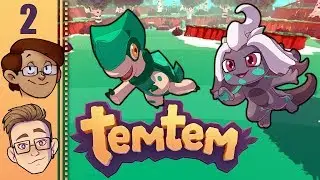 Let's Play Temtem Co-op Part 2 - First Evolved Temtem Sighting