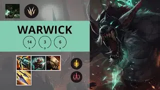 WARWICK JUNGLA 🔥14/3/6 | League of Legends | Oro